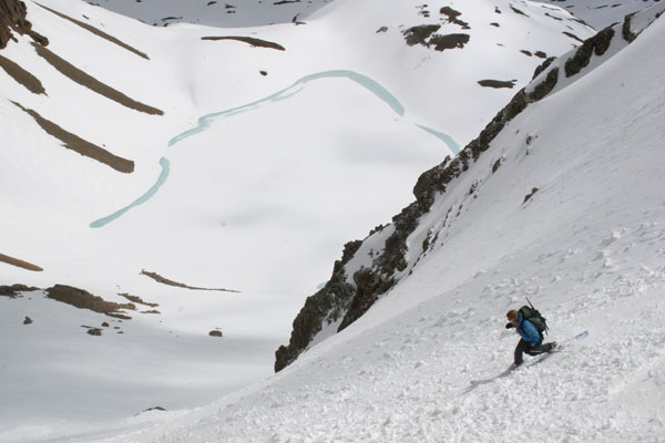 grizzly couloir, ski 13ers