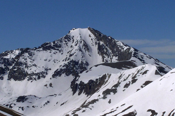 Grizzly Peak and its North Couloir.