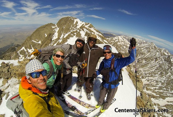 columbia point, centennial skiers, kit carson peak