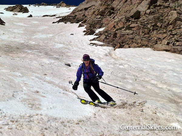 Christy Mahon, Casco peak, centennial skiers
